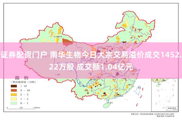 证券配资门户 南华生物今日大宗交易溢价成交1452.22万股 成交额1.04亿元