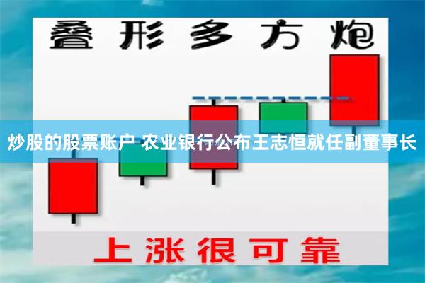 炒股的股票账户 农业银行公布王志恒就任副董事长