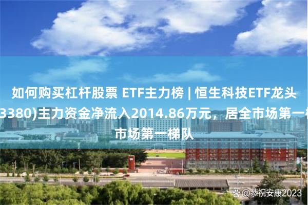 如何购买杠杆股票 ETF主力榜 | 恒生科技ETF龙头(513380)主力资金净流入2014.86万元，居全市场第一梯队