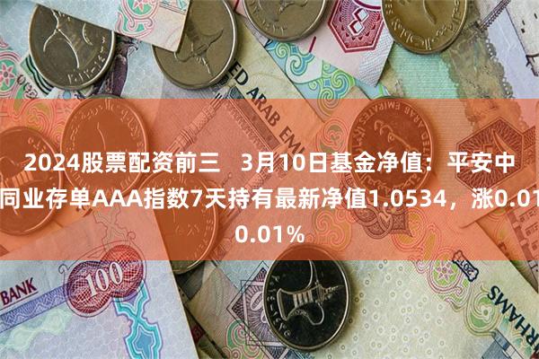 2024股票配资前三   3月10日基金净值：平安中证同业存单AAA指数7天持有最新净值1.0534，涨0.01%